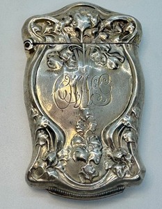 lot 23 image: Antique Sterling Silver Match Holder