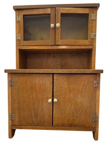 lot 458A image: Vintage Salesman Sample Stepback Cupboard