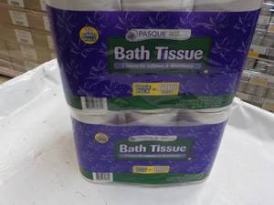 lot 51 image: 24 Rolls Pasque 2 ply Bath Tissue...
