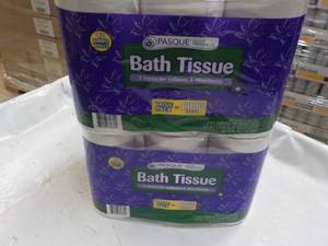 lot 57 image: 24 Rolls Pasque 2 ply Bath Tissue...