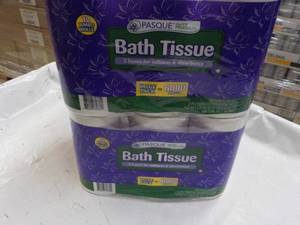lot 58 image: 24 Rolls Pasque 2 ply Bath Tissue...