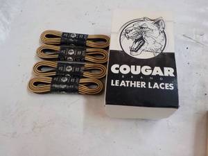 lot 104 image: Cougar Leather Laces...