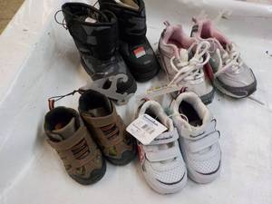 lot 108 image: 4 pair Childrens Shoes and Boots...