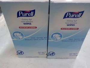 lot 130 image: 2 ct Boxes Purell Hand Sanitizing W...