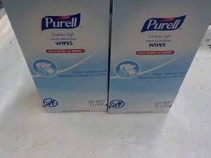 lot 131 image: 2 ct Boxes Purell Hand Sanitizing W...