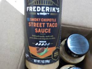 lot 156 image: 6 ct Frederiks 7 oz Sweet Taco Sau...