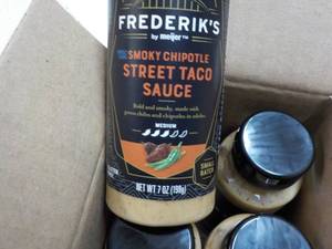 lot 159 image: 6 ct Frederiks 7 oz Sweet Taco Sau...