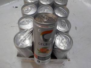 lot 162 image: 12 pack Celsius 12 oz cans Non-Carb...