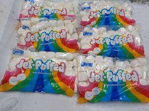 lot 179 image: 6 ct 12 oz bags Jet Puffed Marshmal...