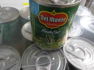 lot 230 image: 12 ct 8 oz Del Monte Cut Green Bean...