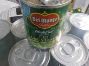 lot 235 image: 12 ct 8 oz Del Monte Cut Green Bean...