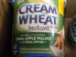 lot 258 image: 6 ct Cream of Wheat Instant 2.29 oz...
