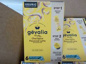 lot 274 image: 6 ct Keurig Gevalia Chai Spice Flav...