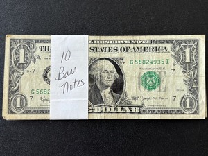 10 $1 Dollar Barr Notes