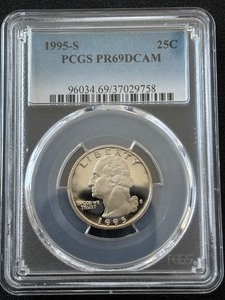 1995-S Washington Quarter Proof PCGS PR69 Deep Cameo