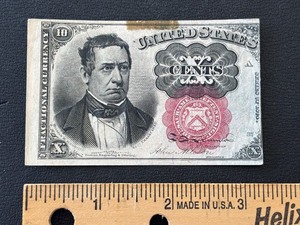 1874 Red Seal 10 Cent Fractional Currency