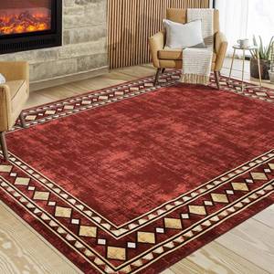 lot 9 image: 8 x 10 Red Area Rug