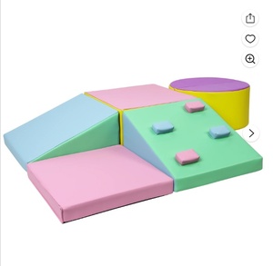 lot 24 image: Soft Lightweight Foam Climbing Blocks Activity Set for Toddlers and Preschoolers
