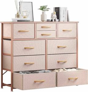 lot 28 image: Set of 10 Pink Dresser Drawers