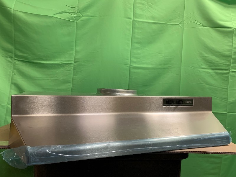 lot 22 image: Broan 30-Inch Under-Cabinet Range Hood, Stainless Steel