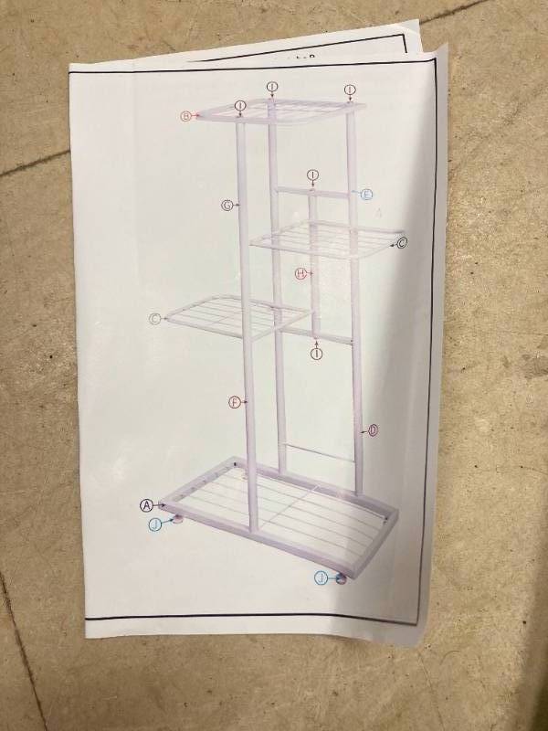 lot 26 image: Small Wire Green Plant Shelf