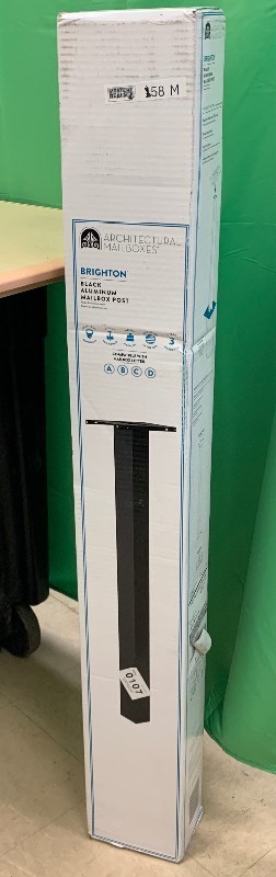 lot 58 image: Architectural Mailboxes 5105B Standard In-Ground Post, Black