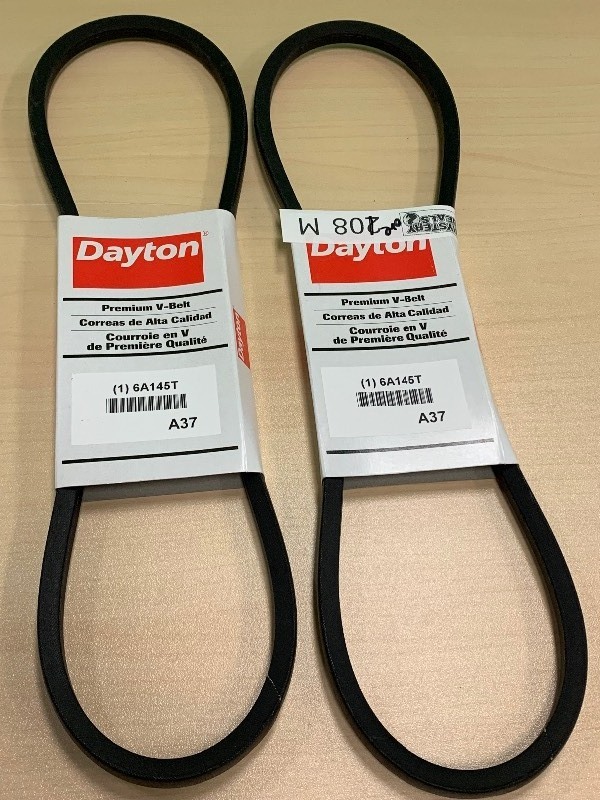 lot 108 image: DAYTON V-Belt A37, 39 in Outside Lg, 12 in Top Wd, 0.313 in Thick
