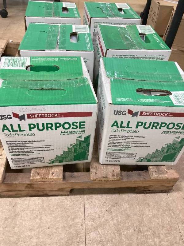 lot 122 image: 2- USG Sheetrock All Purpose Joint Compound Pre-Mixed Never Frozen