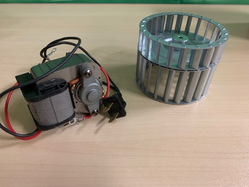 lot 138 image: Motor and Blower Wheel