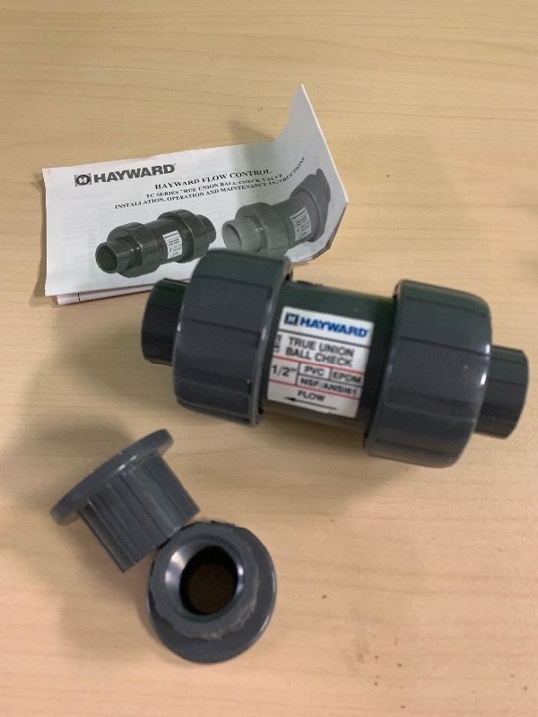 lot 169 image: Hayward Flow Control True Union Ball Check 12