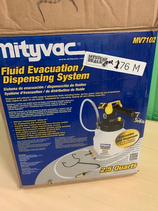 lot 176 image: MityVac Fluid Evacuation Dispensing System