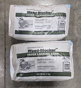 lot 29 image: Collection of Weed-Blocker Paver Locking Sand