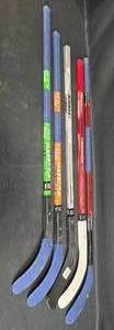 lot 34 image: Lot of 5 NHL Ice Hockey Sticks with Tape