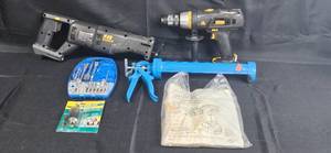 lot 81 image: Craftsman 18V Cordless Hammer Drill and Reciprocating Saw Set