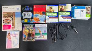 lot 157 image: Assorted Media, Tax Software, HP Photo Paper & Cables Collection