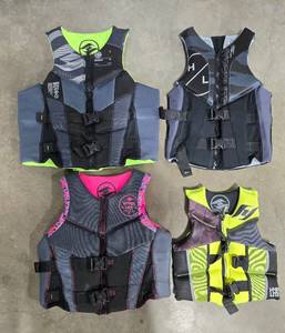 lot 184 image: Set of 4 Hyperlite Life Vests for Water Sports