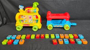 lot 190 image: Set of Educational Train and Alphabet Blocks Toy