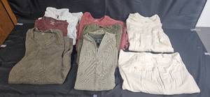 lot 110 image: Collection of Mens Sweaters and Shirts - Assorted Brands and Sizes