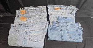 lot 112 image: Set of 5 Levis Relaxed and Loose Fit Jeans W42 L30