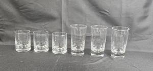 lot 115 image: Set of 6 Made in Poland Crystal Drinking Glasses