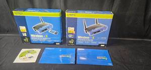 lot 138 image: Linksys Wireless-G Broadband Router and Network Kit Bundle