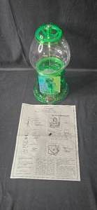 lot 142 image: Green Carousel Gumball Machine with Operating Instructions - untested