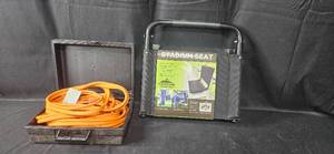 lot 149 image: Cascade Stadium Seat and Jumper Cables Set