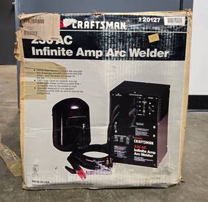 lot 207 image: Craftsman 230 AC Infinite Amp Arc Welder with Box and Manual