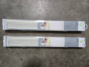 lot 229 image: Set of 2 Cordless Room Darkening Honeycomb Shades 27 x 64 Inches