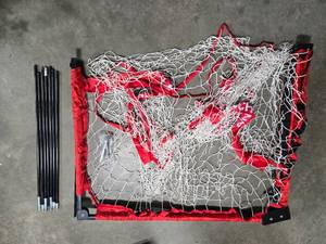 lot 239 image: Ancheer Portable Soccer Goal Frame with Net and Poles - all pieces unverified