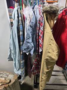 lot 298 image: Collection of Mens Jackets and Shirts in Various Sizes and Brands
