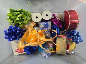 lot 301 image: Large Collection of Gift Wrapping Supplies with Bows and Ribbons