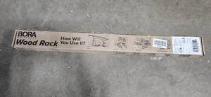 lot 281 image: BORA Portamate Wood Rack 6-Level Compact Storage System - new in orig box