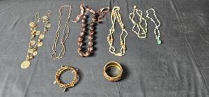 lot 292 image: Collection of 8 Assorted Beaded Necklaces and Bracelets